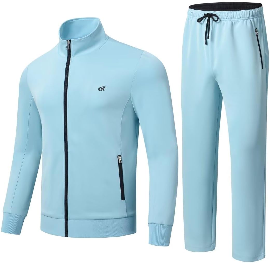 Men's Tracksuits Full Zip Sports Sweatsuit for Active Wear