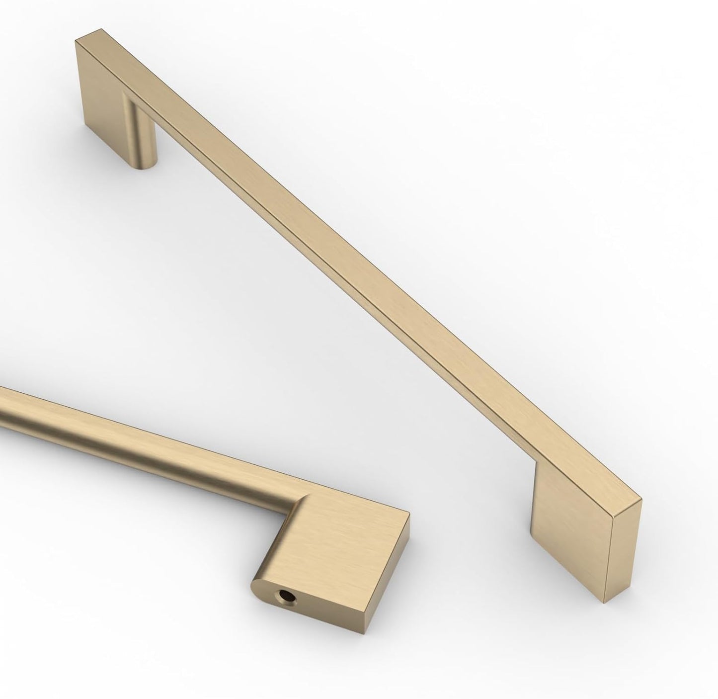 Asidrama 10 Pack 6.3 Inch Brushed Brass Kitchen Cabinet Handles
