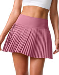 Pleated Tennis Skirt with Pockets - Lightweight High Waisted Skort all