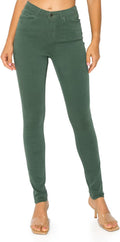 The Everyday Garment-Dyed Skinny Jeans - Soft Stretchy High Rise KHAKI