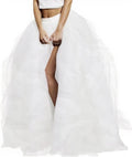 Wedding Planning Long Maxi Tulle Skirt - Layered Ruffled Evening Wear