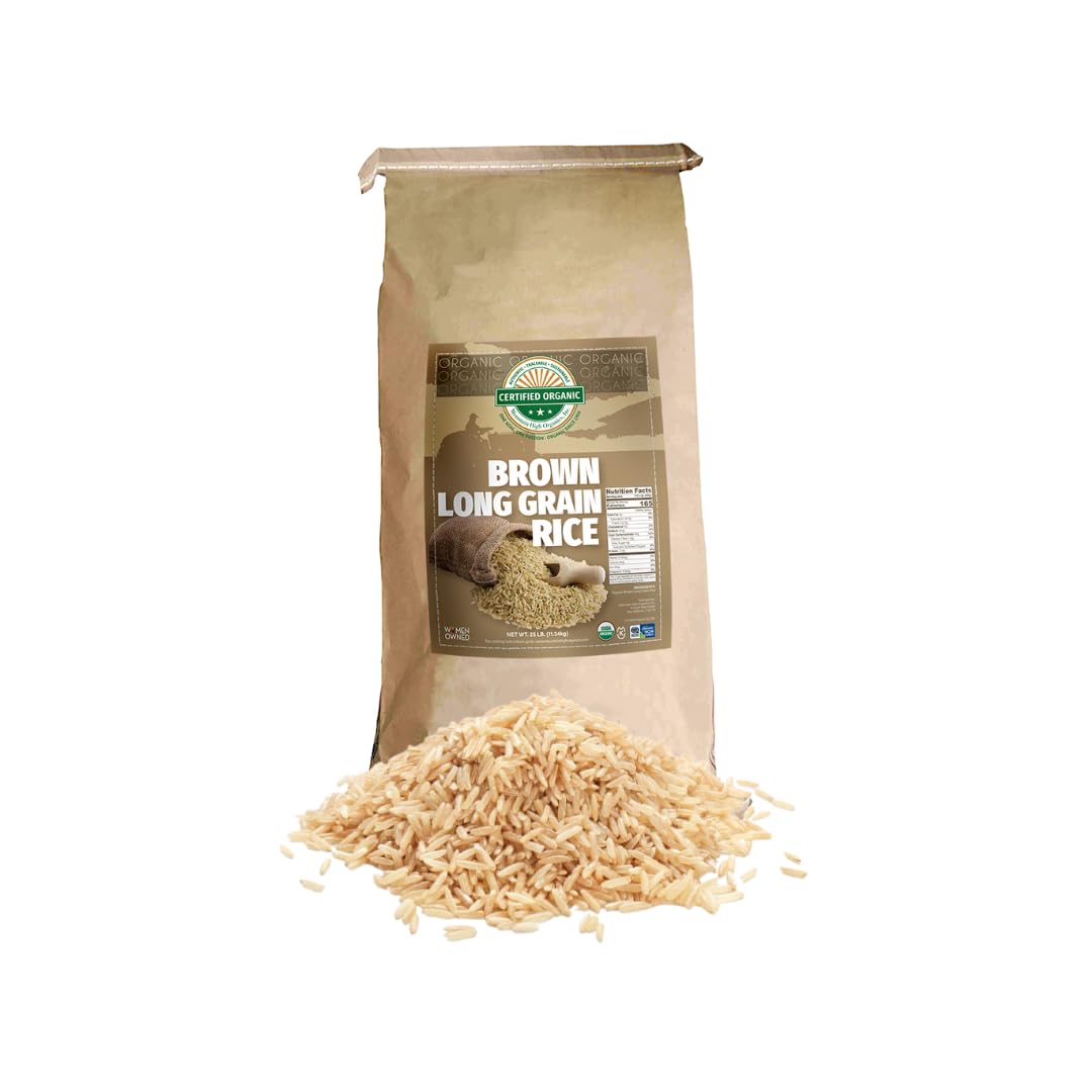 Organic Brown Long Grain Rice - Healthy Plant Based Protein