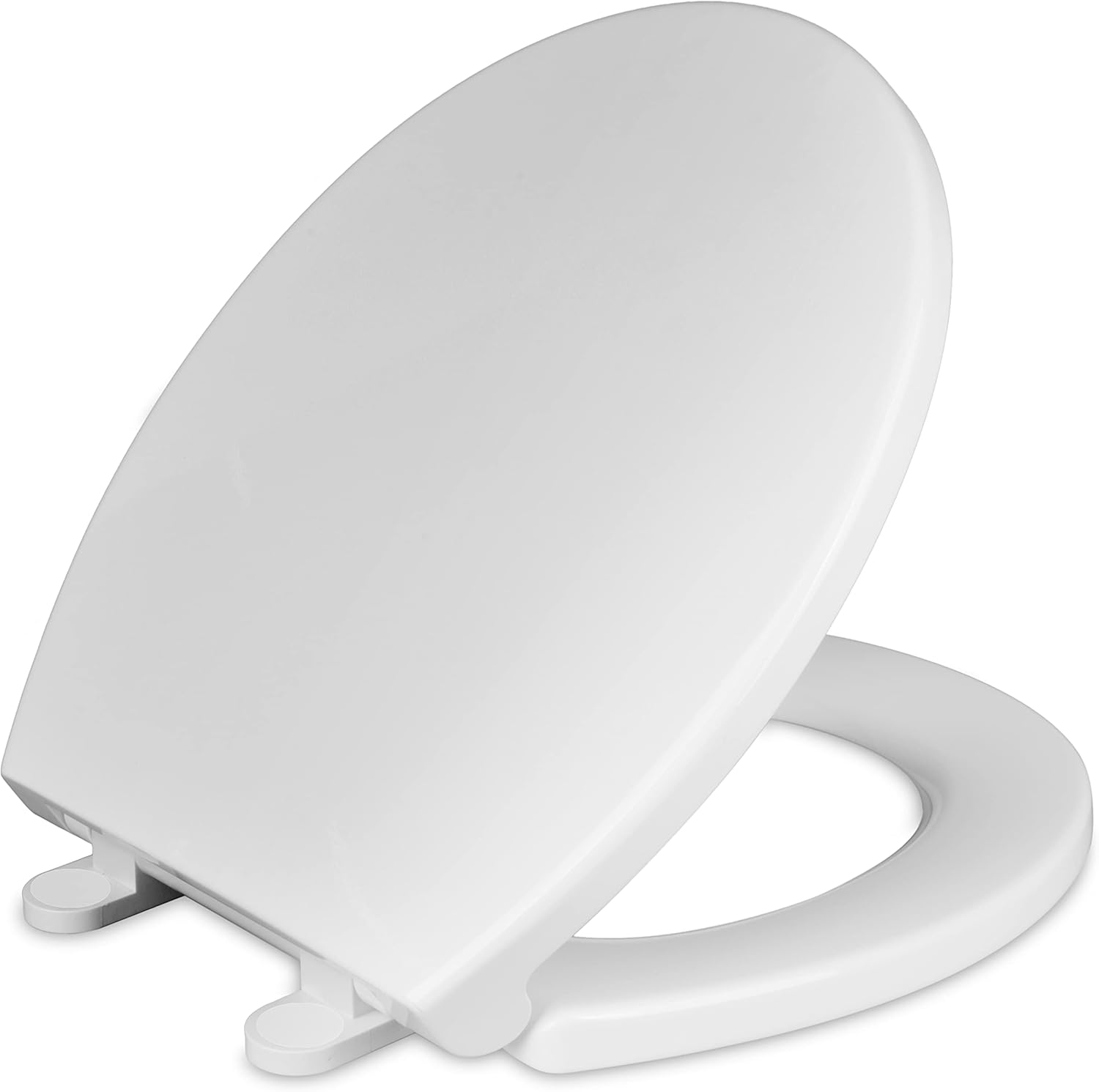 CYRRET Toilet Seat Round with Lid, Easy to Install and Clean