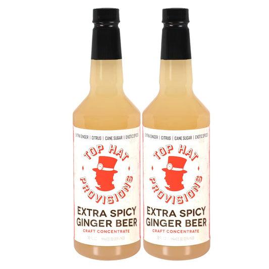 Top Hat Extra Spicy Ginger Beer Syrup for Craft Sodas & Mules