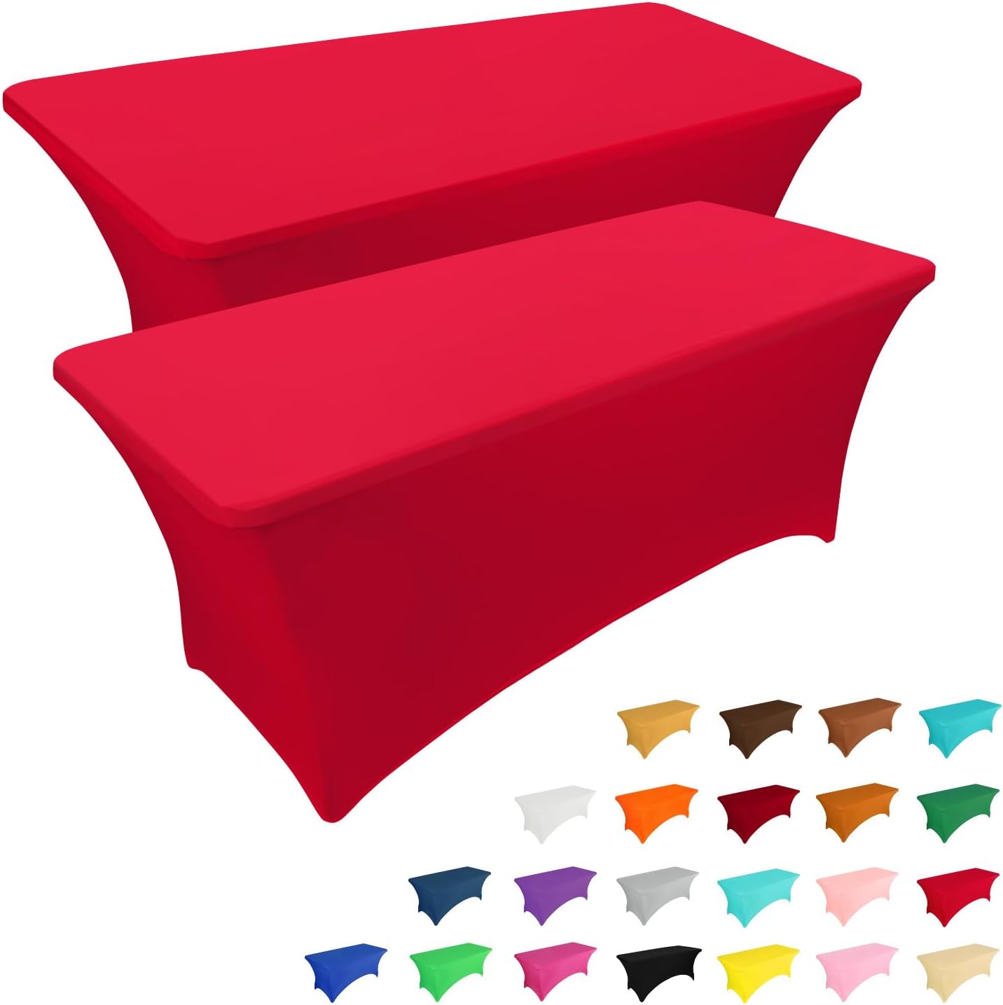 IVAPUPU 2 Pack 8FT Table Cloth for Events and Parties