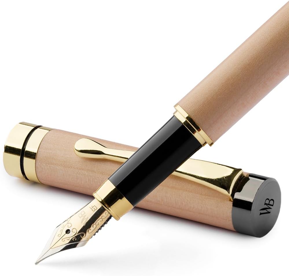 Wordsworth & Black Bamboo Fountain Pen Set for Elegant Writing