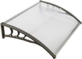 Window Awning Door Canopy 40in x 32in - Clear Polycarbonate Door