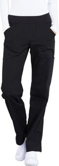 Cherokee Women's Mid Rise Straight Leg Cargo Scrub Pants - Comfortable