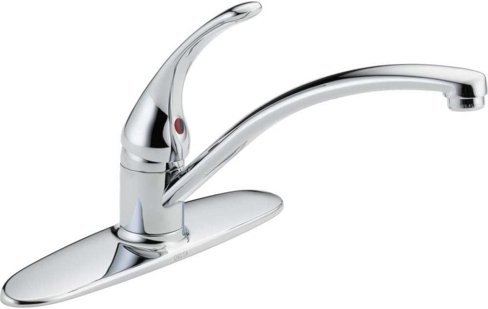 Delta Foundations Chrome Kitchen Faucet for Modern Kitchens