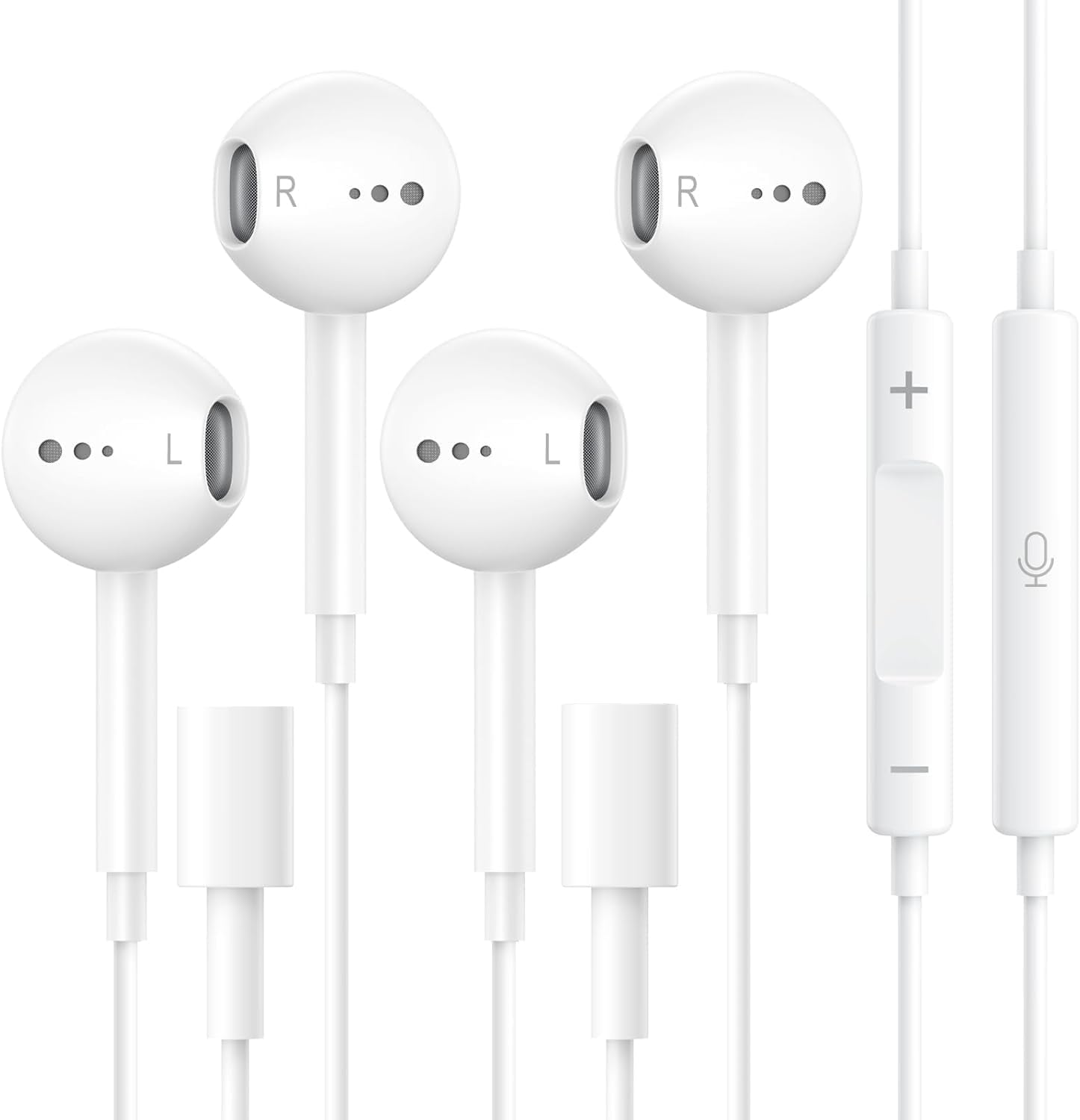 Ohuhu 2-Pack Wired Earbuds: Crystal Clear Sound