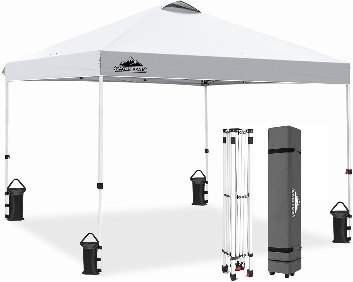 EAGLE PEAK Pop Up Canopy: Easy Setup, 100sqft Shade