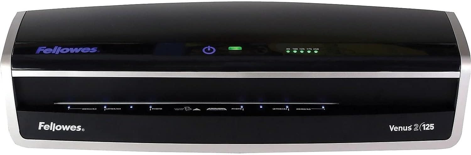 Fellowes Venus 2 125 Laminator: Rapid 30-60 Second Warm-up + Pouches Kit