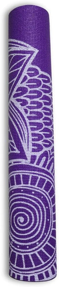 The finix NBR Print Yoga Mat, 3mm Thin Non-Slip Mat - Starter Design