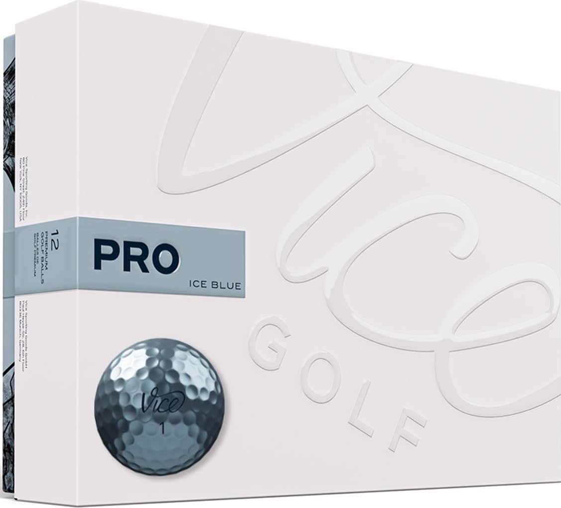 Vice Pro Ice Blue Golf Balls - Superior Performance!