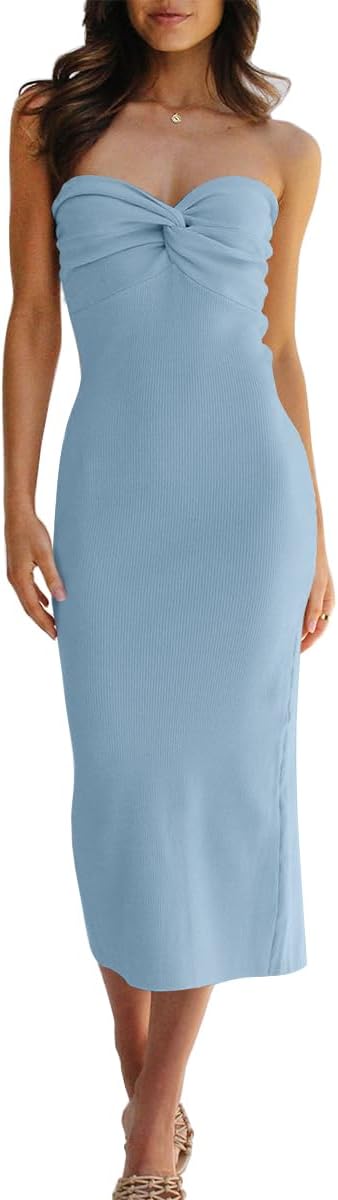 LILLUSORY Knitted Dresses Twisted Front Bodycon Dress Review