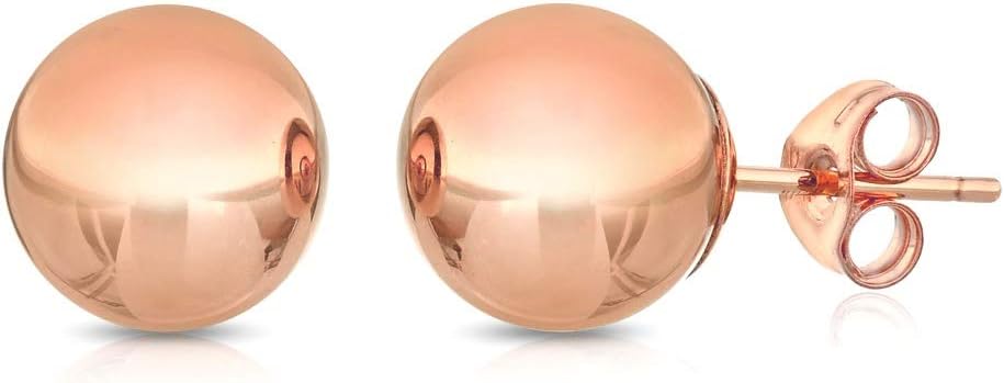 Premium 14K Gold Ball Stud Earrings for Elegant Style