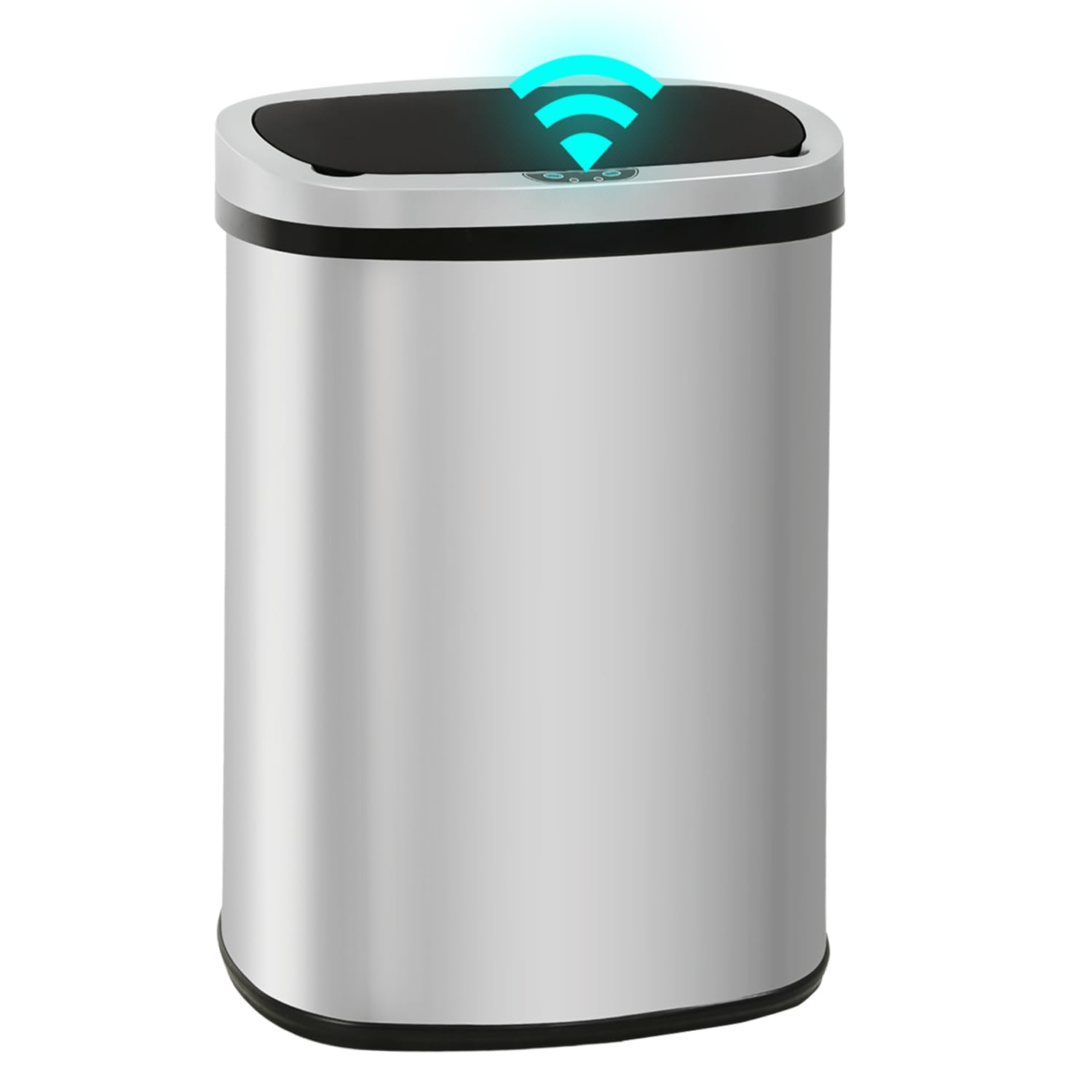 Touchless 13 Gallon Kitchen Trash Can for Hygienic Waste Disposal