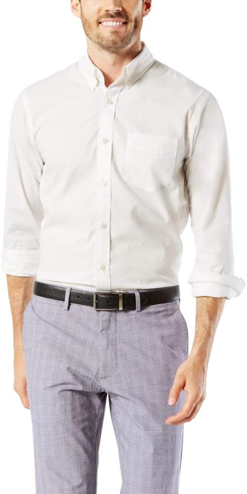 Dockers Men's Classic Fit Long Sleeve Comfort Flex Shirt Review