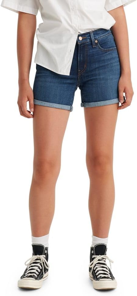 Levi's Women's Mid Length Shorts for Stylish Summer Comfort