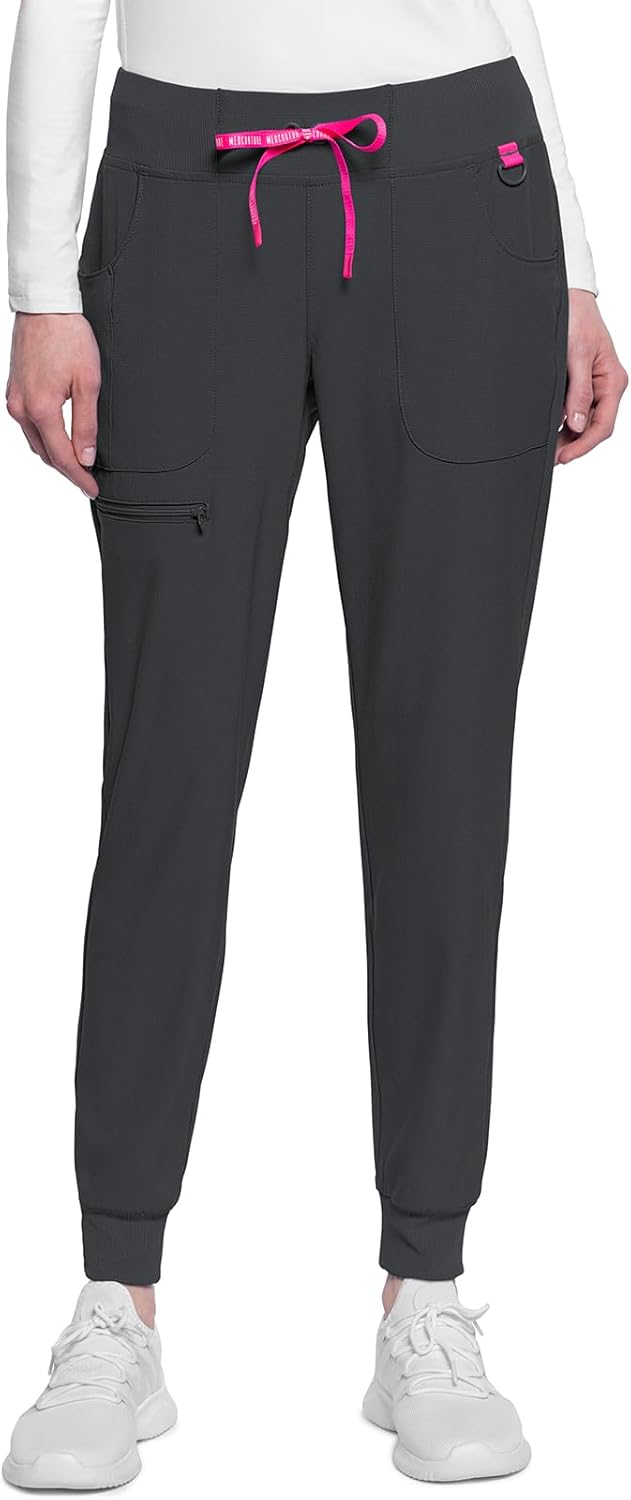 Med Couture Scrub Pants for Women with 5 Pockets and Comfort