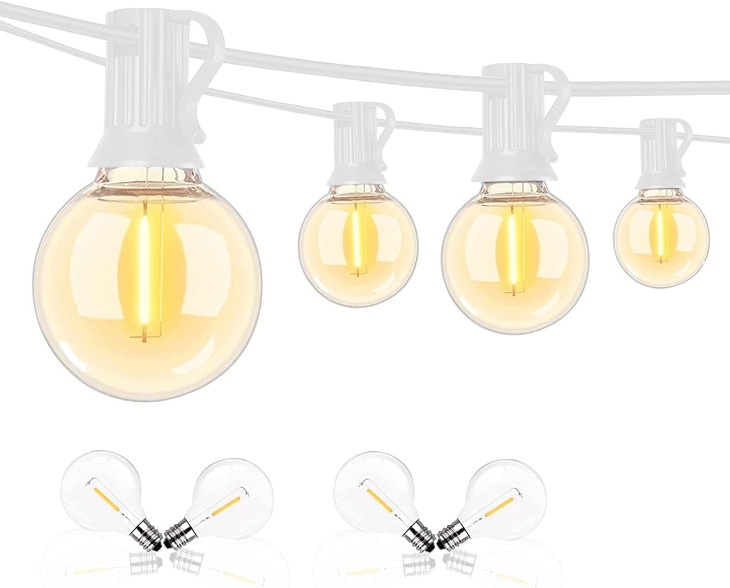 Abeja 50FT G40 LED Globe String Lights for Outdoor Use