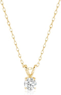 IGI Certified 0.5 ct Lab Grown Diamond Pendant Necklace - 16in