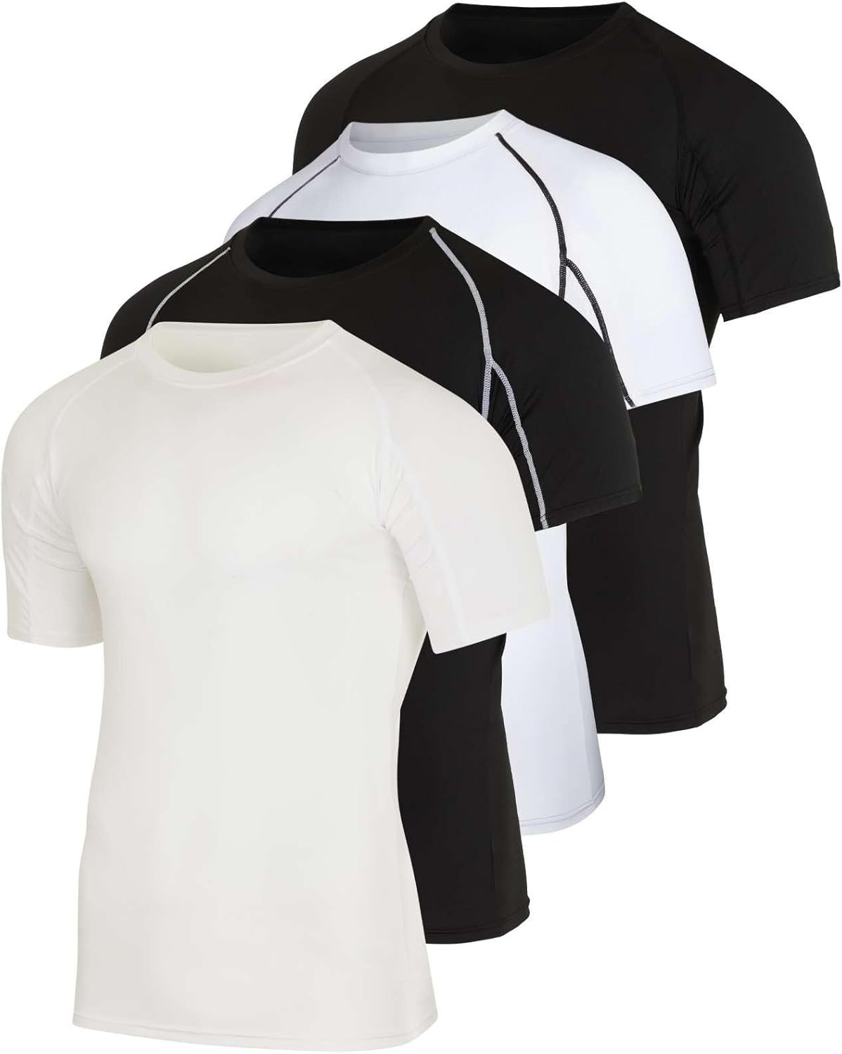 Men's Short Sleeve Compression T-Shirt Base Layer for Athletes