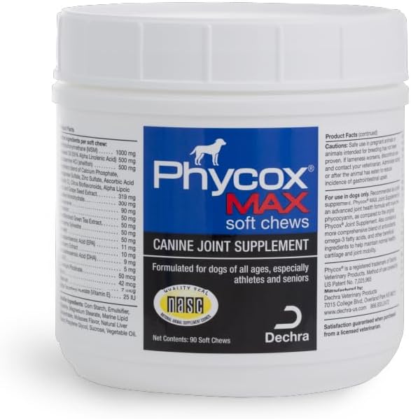 MAX Dog Joint Supplement Soft Chews for Healthy Joints