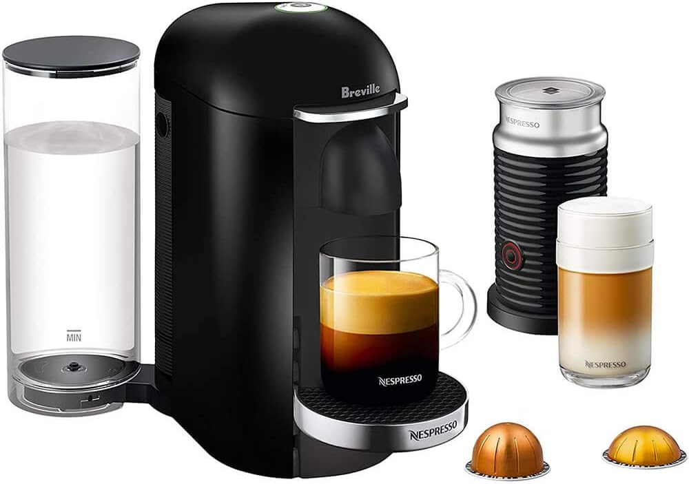 Nespresso Vertuo Plus Deluxe Coffee Maker with Aeroccino Frother
