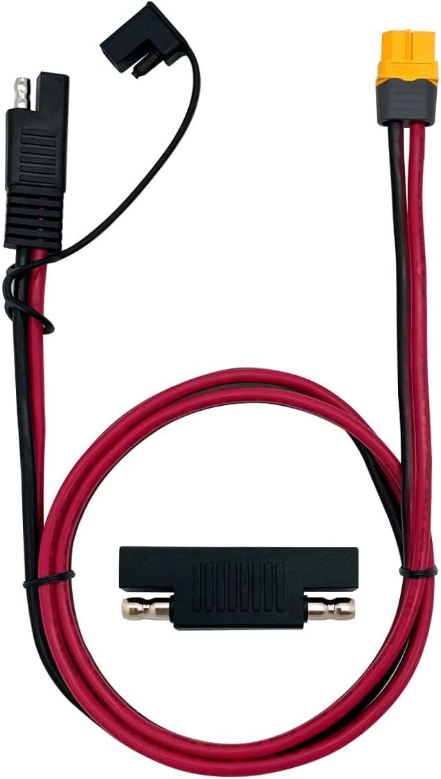 Nuofany SAE to XT60 12AWG Extension Cord | Reverse Polarity | Power Boost