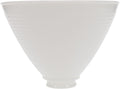 B&P Lamp 8 in Waffle Opal Glass Reflector Shade - Vintage Fit