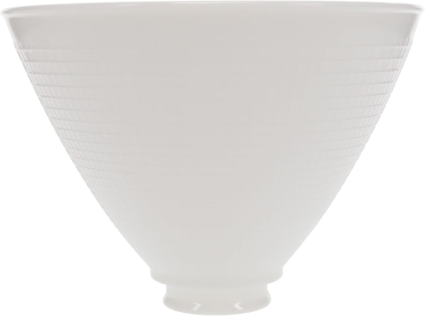B&P Lamp 8 Inch Diameter I.E.S Style White Opal Glass Shade