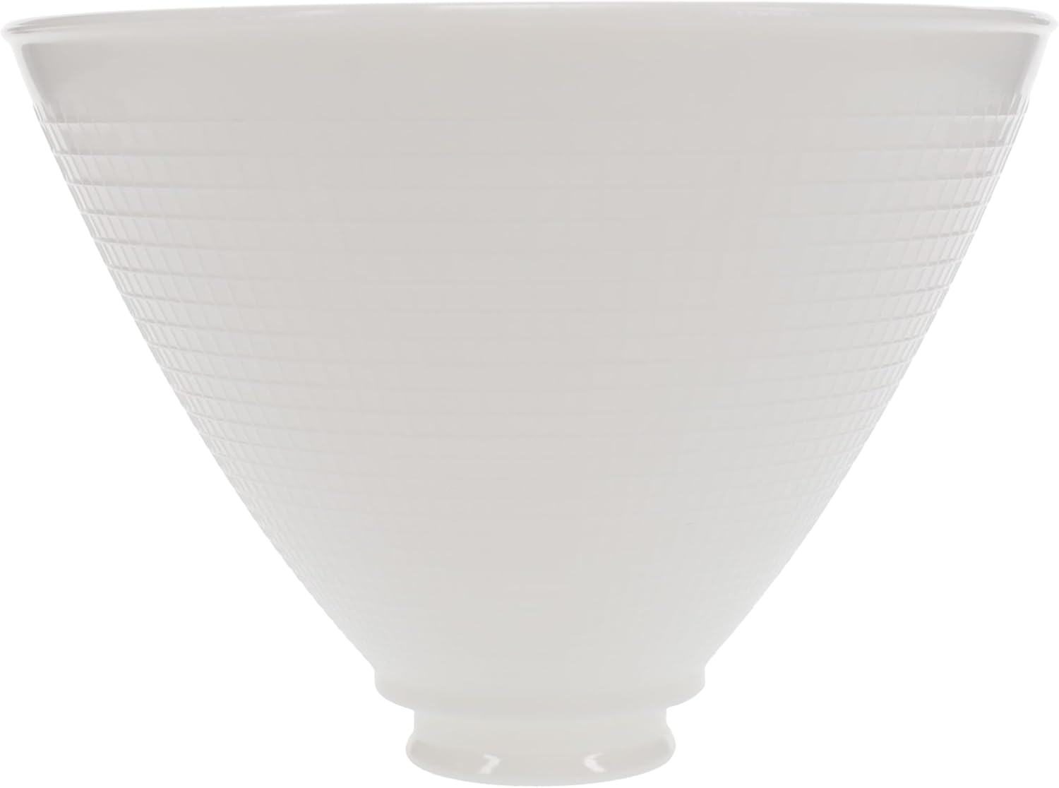 B&P Lamp 8 Inch Diameter I.E.S Style White Opal Glass Shade