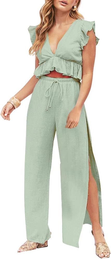 FANCYINN Womens 2 Pieces Outfits for Summer Beach and Parties