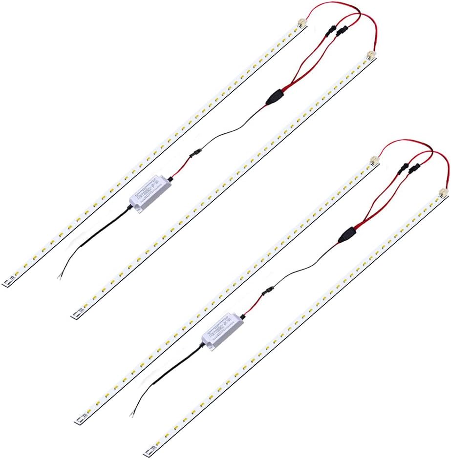 2Pack 4FT Magnetic LED Troffer Retrofit Kit for Bright Lighting