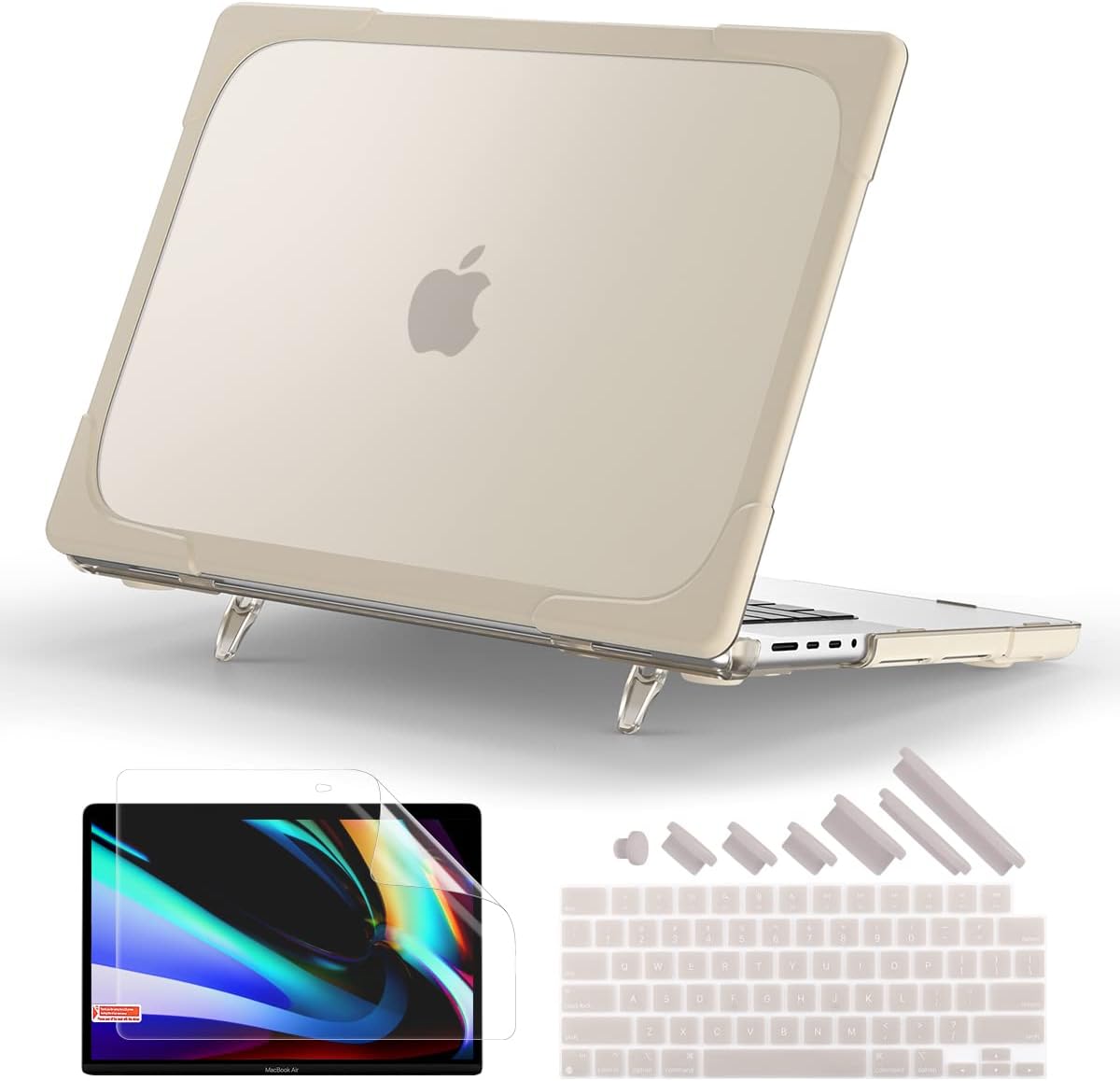 Batianda Compatible MacBook Pro 16 inch Case with Kickstand