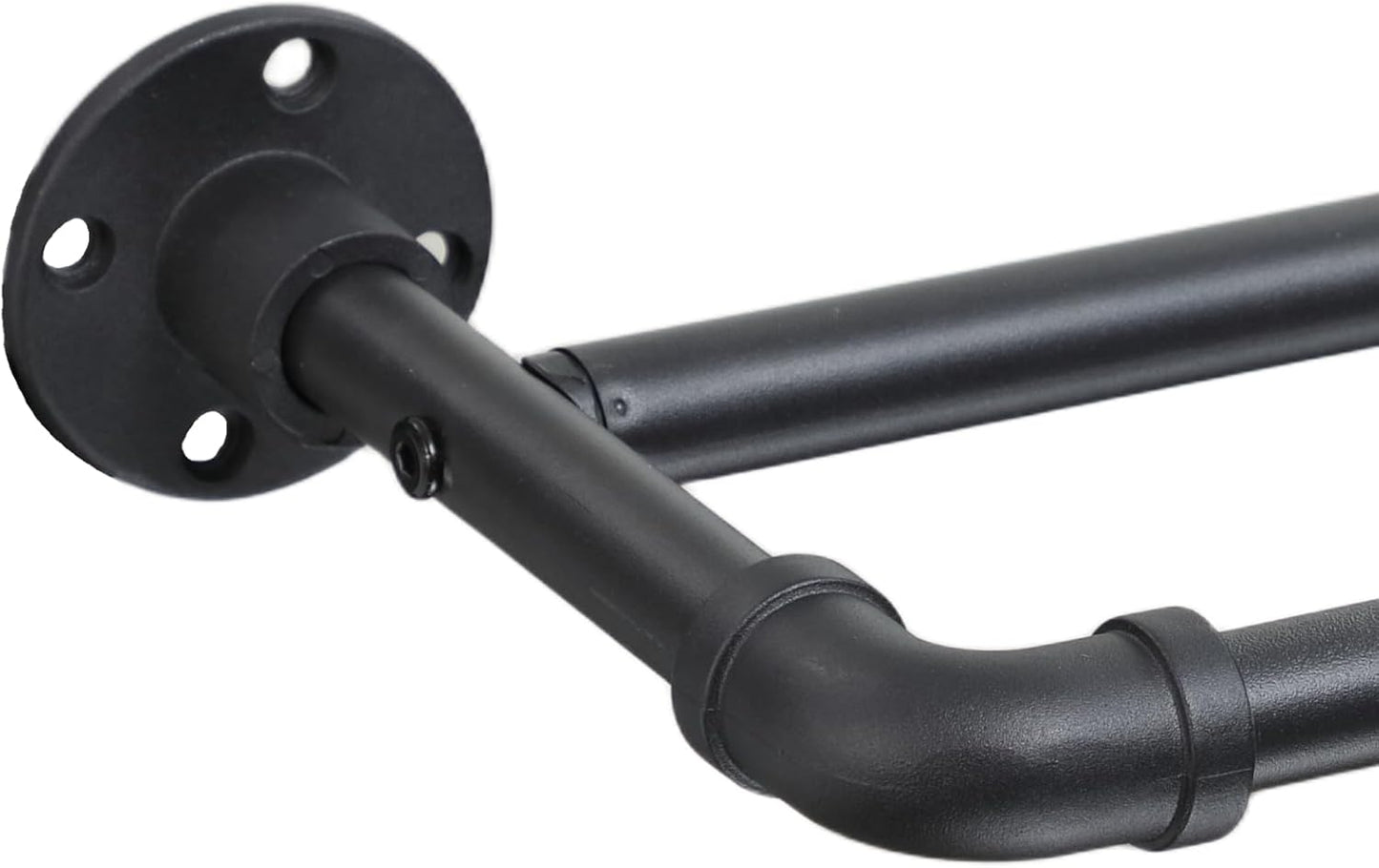 Industrial Double Curtain Rods for Windows 31 to 137 Inch