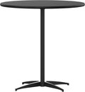 Flash Furniture Lars 30in Round Wood Cocktail Table - Adjustable