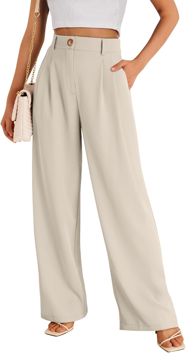 LILLUSORY Wide Leg Dress Pants for Stylish Everyday Wear