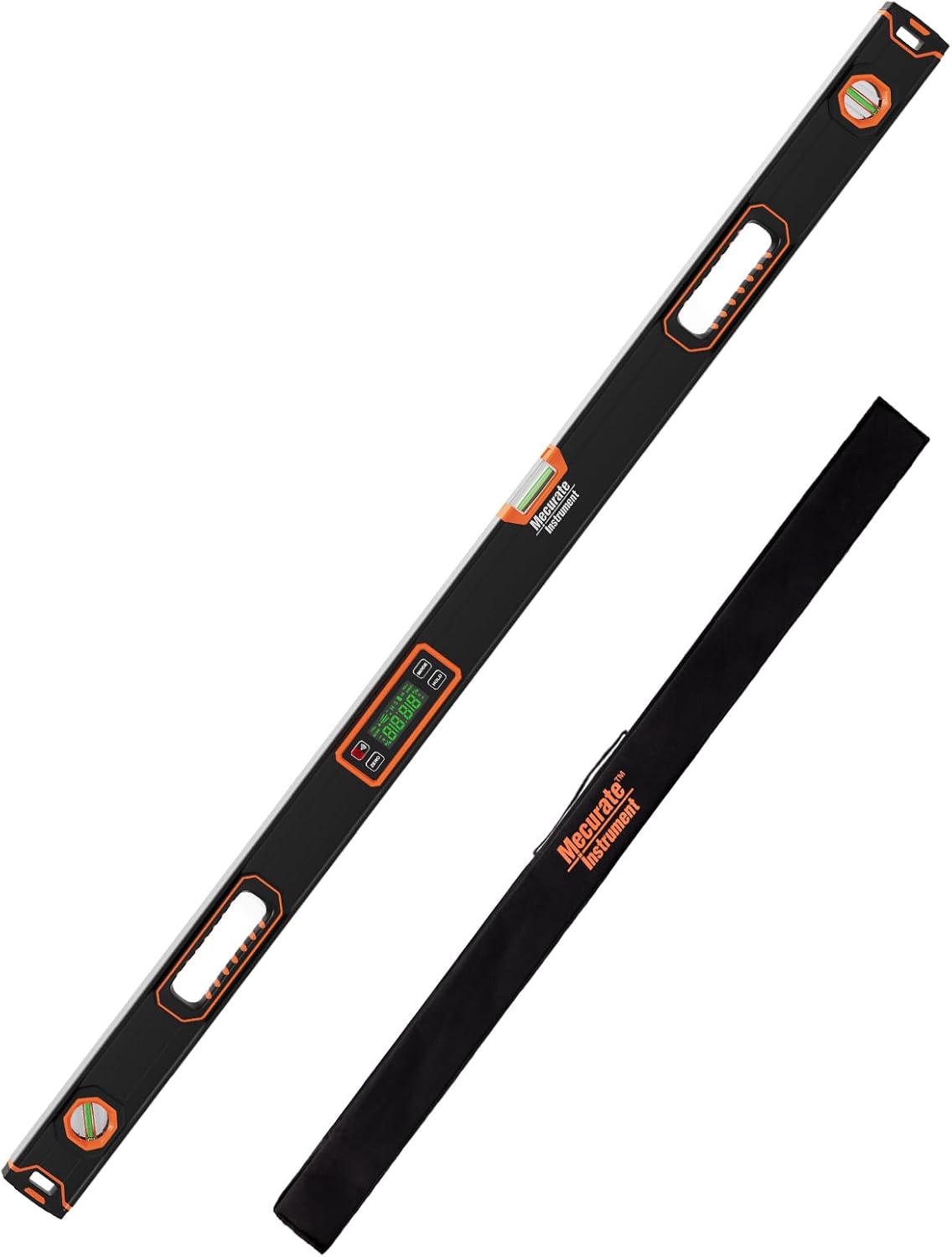 Mecurate 48-Inch Digital Level with Bright LCD Display and Alerts
