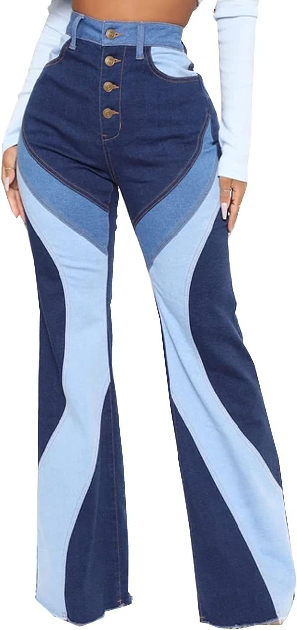 BestGirl Women's Baggy Jeans: High Waisted Wide Leg Denim Pants