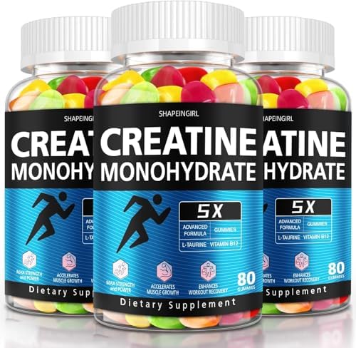 Creatine Monohydrate Gummies for Muscle Gain and Energy Boost