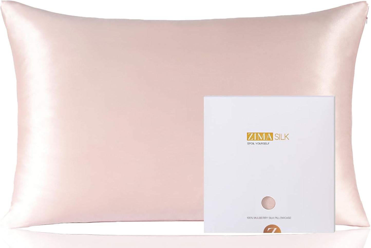 ZIMASILK 100% Pure Mulberry Silk Pillowcase for Hair and Skin