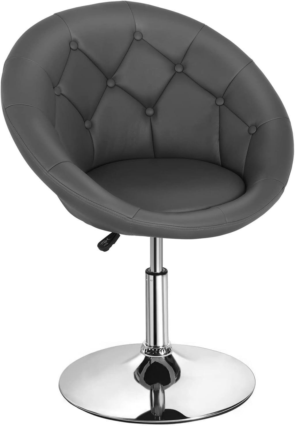 Height Adjustable Swivel Makeup Chair - Grey