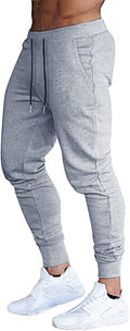 BUXKR Men's Slim Joggers Workout Pants - Slim Fit Athletic Sweatpants