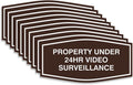 Property Under 24Hr Video Surveillance Sign - Small 10 Pack