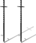 Yard Sign Stakes 46 in 2-Pack - Heavy Duty Metal Holders for Lawn