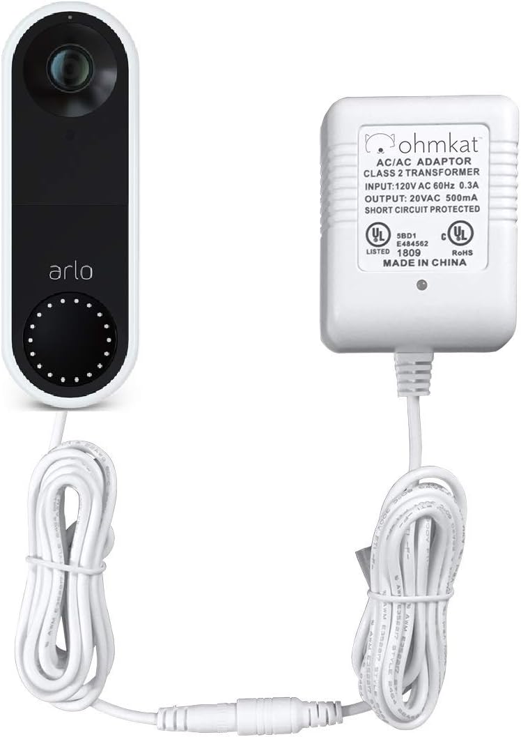 OhmKat Arlo Doorbell Power Supply - No Wiring Needed!
