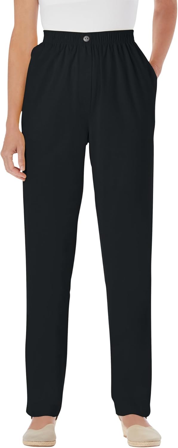 Plus Size 7-Day Straight-Leg Elastic-Waist Denim Jean Review