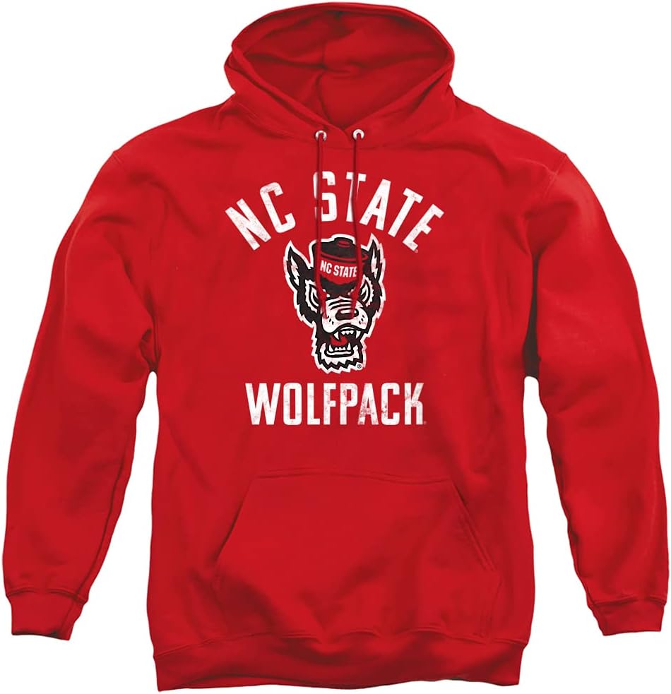 Official NCSU Wolfpack Logo Unisex Adult Hoodie for Fans